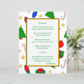 Santa Letter with Colour Page Paper Sheet (Stehend Vorderseite)