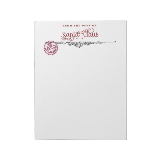 Santa Letterhead Notizblock (Rotiert)