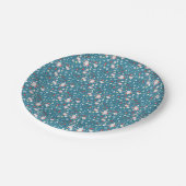 Santa Liebe Pattern Pappteller (Schrägansicht)