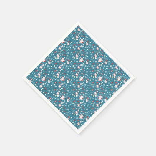 Santa Liebe Pattern Serviette (Ecke)