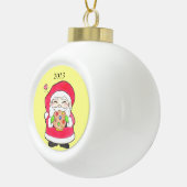 Santa Lieben Cookies Keramik Ball Ornament (Rechts)