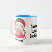 Santa Lieben Cookies Tasse (Vorderseite Links)