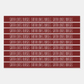 Santa Lieben Krankenpfleger Personalisiert Geschenkpapier Set (Vorderseite 2)