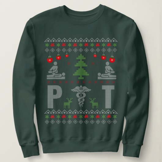 Santa Lieben Physikalische Therapie Weihnachts Paj Sweatshirt (Design vorne)