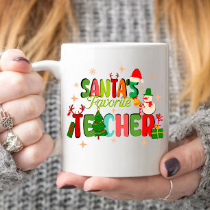 Santa Lieblingslehrer.personalisiertes Lehrergesch Kaffeetasse