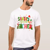 Santa Lieblingslehrer.personalisiertes Lehrergesch T-Shirt (Vorderseite)