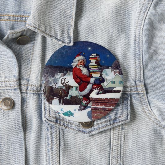 Santa liefert Bücher von Wyeth Button (Beispiel)