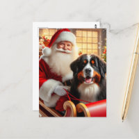 Santa liefert einen Berner Hund