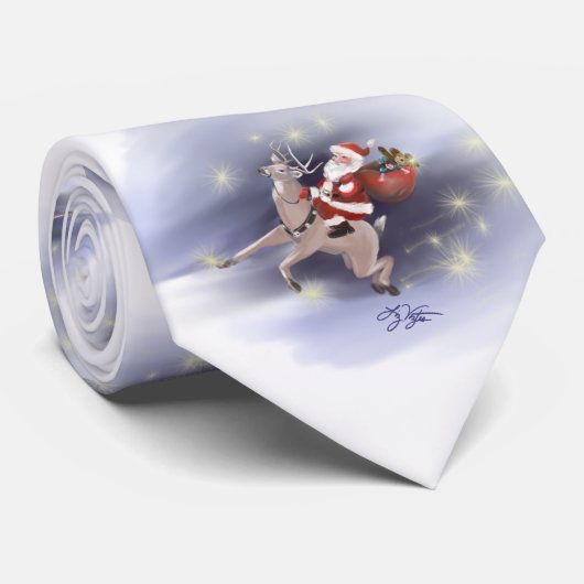 Santa liefert Krawatte (Gerollt)