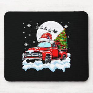 Santa Lieferwagen Truck Tragend Weihnachtsbaumfahr Mousepad