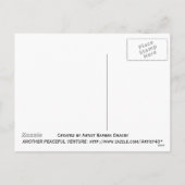 Santa Lighting Menorah Postcard Feiertagspostkarte (Rückseite)