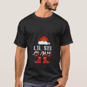 Santa Lil Sis Claus Elf Matching Family Group Chri T-Shirt (Vorderseite)