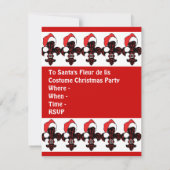 Santa Lilie (rot) Einladung (Rückseite)