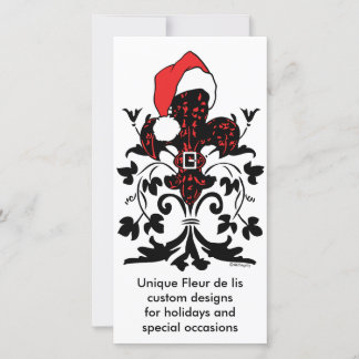 Santa Lilie (rot) Feiertagskarte