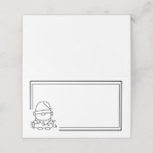 Santa Little Elf Platzkarte (Außenseite Aufgefaltet)