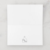 Santa Little Elf Platzkarte (Innenseite Aufgefaltet)