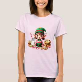 Santa Little Helper Festlicher Weihnachtself T - S T-Shirt
