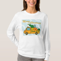 Santa LKW Seitenansicht Frohe Weihnachten