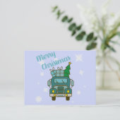 Santa LKW Vorderansicht Frohe Weihnachten (Stehend Vorderseite)