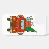 Santa LKW Vorderansicht Frohe Weihnachten Case-Mate iPhone Hülle (Rückseite (Horizontal))