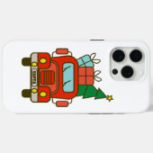 Santa LKW Vorderansicht Frohe Weihnachten Case-Mate iPhone Hülle (Rückseite (Horizontal))