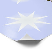 Santa LKW Vorderansicht Frohe Weihnachten Poster (Ecke)