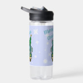 Santa LKW Vorderansicht Frohe Weihnachten Trinkflasche (Rechts)