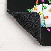 Santa Llama Xmas Funny Llama Sloth Christmas Mousepad (Ecke)