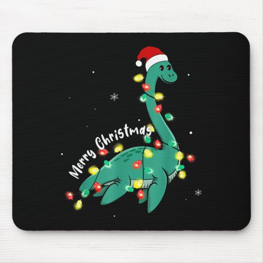 Santa Loch Ness Monster Christmas Nessie Boys Girl Mousepad (Vorne)