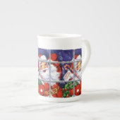 Santa Looking through Window Specialty Tasse (Vorderseite Rechts)