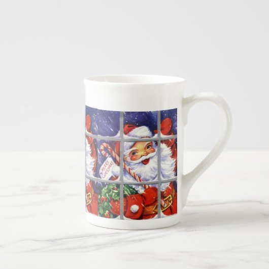 Santa Looking through Window Specialty Tasse (Rechts)