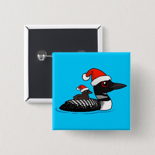 Santa Loon Button (Vorne & Hinten)