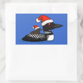 Santa Loon Rechteckiger Aufkleber (Tasche)