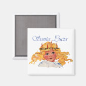 Santa Lucia Magnet (Vorderseite/Rückseite)