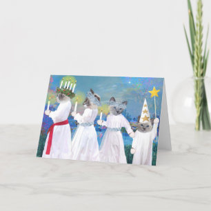 Santa Lucia Procession - Urlaubskarte Feiertagskarte