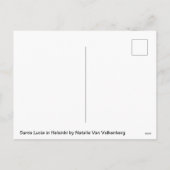 Santa Lucia und Weihnachtsgrüße Feiertagspostkarte (Rückseite)