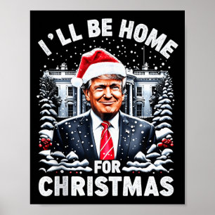 Santa Lustige Weihnachts-Pyjamas Ich werde zu Weih Poster