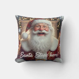 Santa macht hier Halt!  Kissen