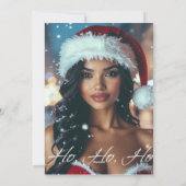 Santa Mädchen - Ho Ho Ho - Weihnachten (Rückseite)