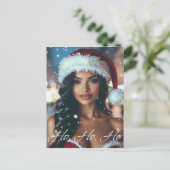 Santa Mädchen - Ho Ho Ho - Weihnachten (Stehend Vorderseite)