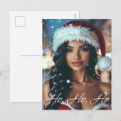Santa Mädchen - Ho Ho Ho - Weihnachten (Vorne/Hinten)