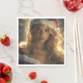 Santa Mädchen Serviette (Beispiel)
