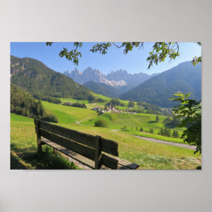 Santa Maddalena Dolomiten Italien Poster