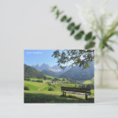 Santa Maddalena Dolomiten Postkarte (Stehend Vorderseite)