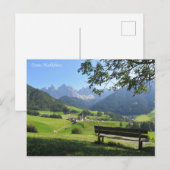 Santa Maddalena Dolomiten Postkarte (Vorne/Hinten)