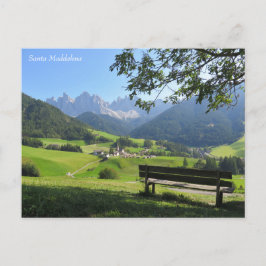 Santa Maddalena Dolomiten Postkarte