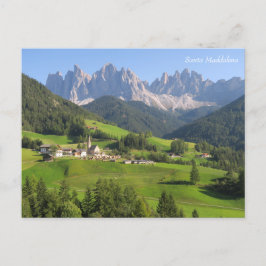 Santa Maddalena Dolomiten Postkarte