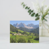 Santa Maddalena Dolomiten Postkarte (Stehend Vorderseite)