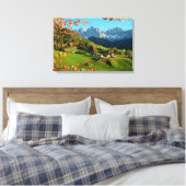 Santa Maddalena im Herbst auf Leinwand drucken (Insitu (Schlafzimmer))
