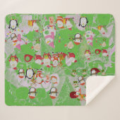 Santa Magical Green New Jahre Sherpadecke (Vorderseite (Horizontal))